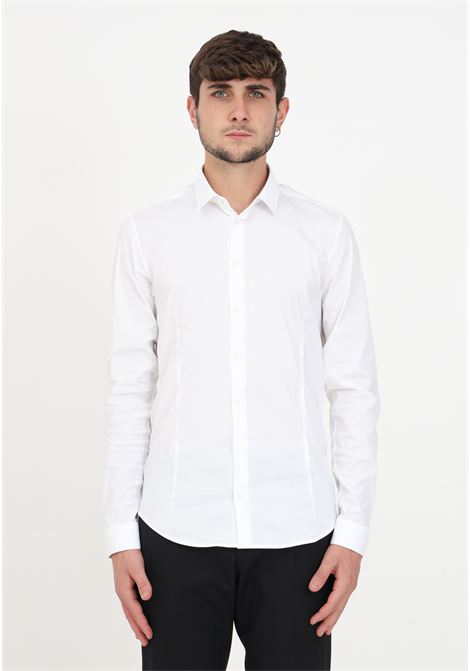 Camicia bianca elegante da uomo PATRIZIA PEPE | Camicie | 5C055B/A01W103