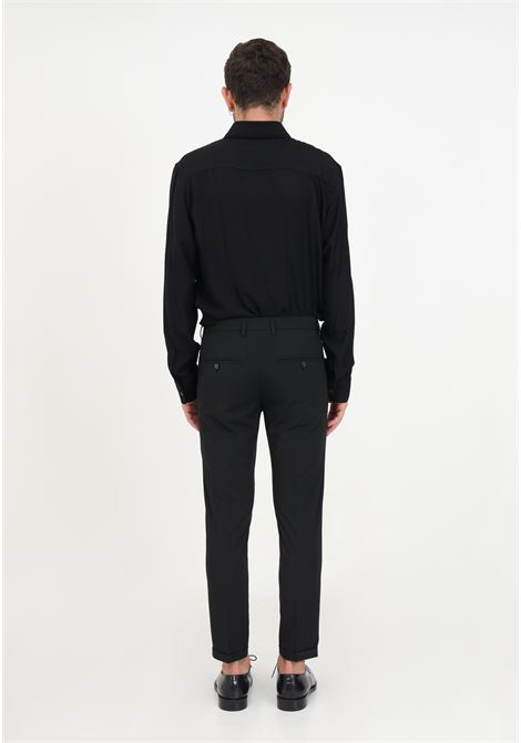 Pantaloni neri eleganti da uomo PATRIZIA PEPE | Pantaloni | 5PA429/A2LHK102
