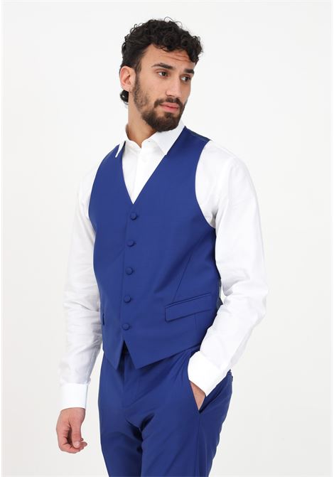 Blue vest for men PATRIZIA PEPE | Vests | 5S0640/A1WKC956