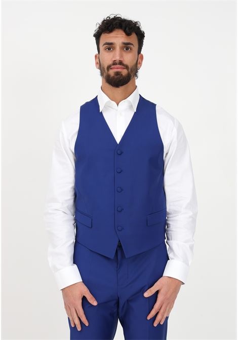 Blue vest for men PATRIZIA PEPE | Vests | 5S0640/A1WKC956