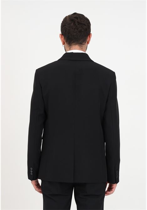 Elegant double-breasted black jacket for men PATRIZIA PEPE | Blazer | 5S0745/A360K103