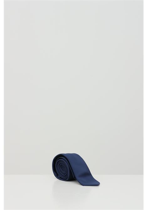 Blue tie with 5 cm shovel satin effect. PATRIZIA PEPE | Tie | 5V0512/A1YHC166