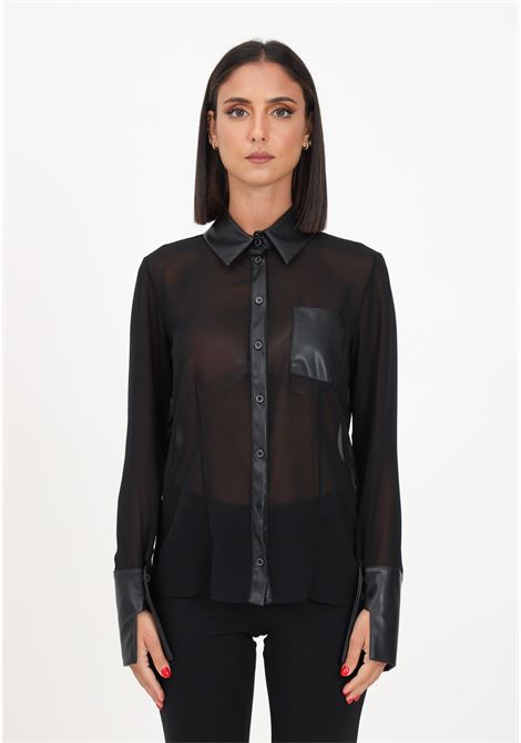 Camicia elegante nera da donna PATRIZIA PEPE | Camicie | 8C0630/A3ZQK103