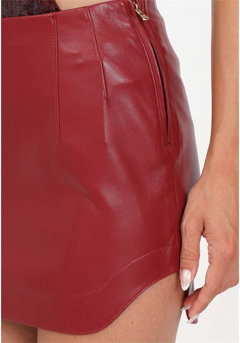 Short burgundy skirt for women PATRIZIA PEPE | Skirts | 8G0359/E005R799