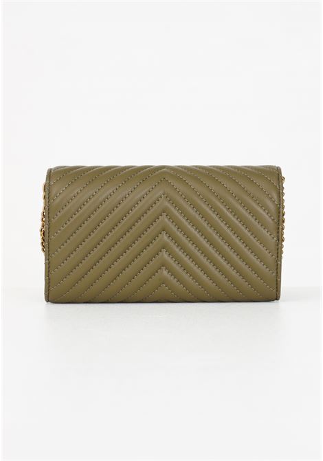 Green clutch bag for women Love One Wallet Chevron PINKO | Bags | 100062-A0GKV62Q