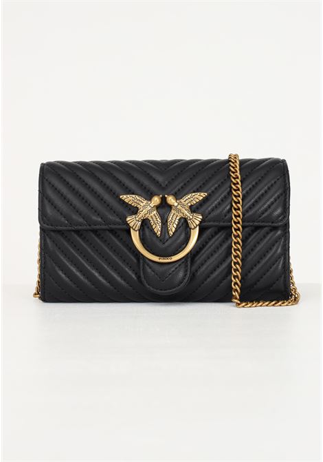 Love One Wallet Chevron women's black clutch bag PINKO | Bags | 100062-A0GKZ99Q