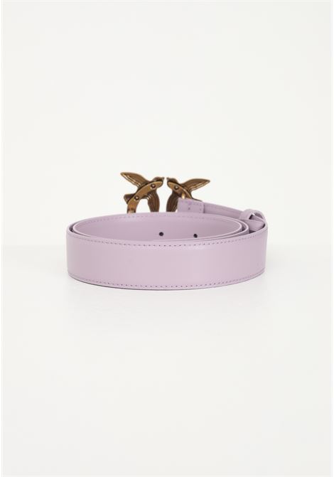 Cintura lilla da donna con fibbia Love Birds Diamond Cut PINKO | Cinture | 100125-A0F1Y13Q