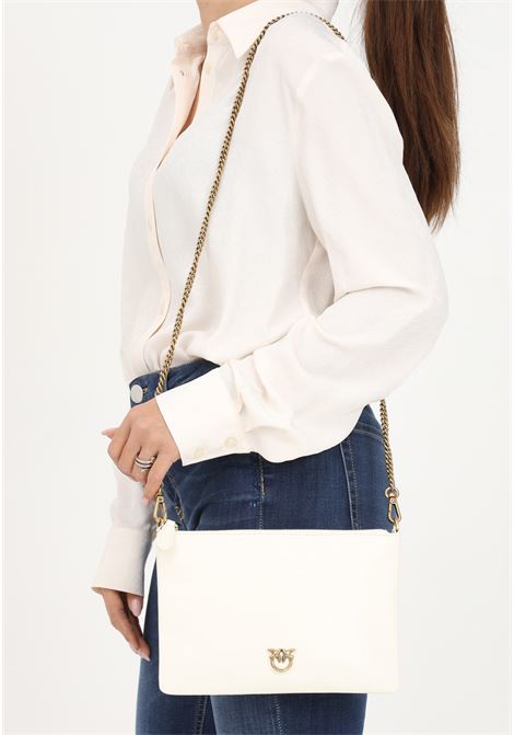 Flat Classic women's white clutch bag PINKO | Bags | 100455-A0F1Z14Q