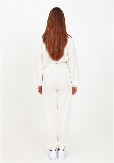 Pantalone bianco da donna con logo Love Birds PINKO | Pantaloni | 101567-A115Z04