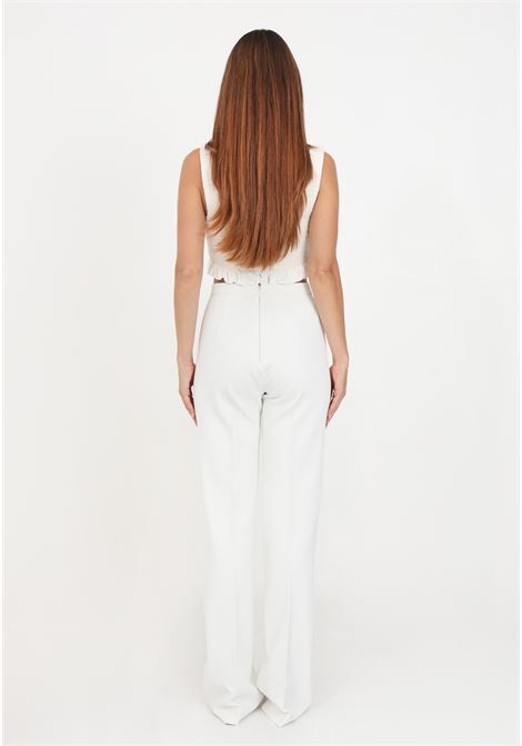 White flared crepe trousers for women PINKO | Pants | 101591-A0HCZ05