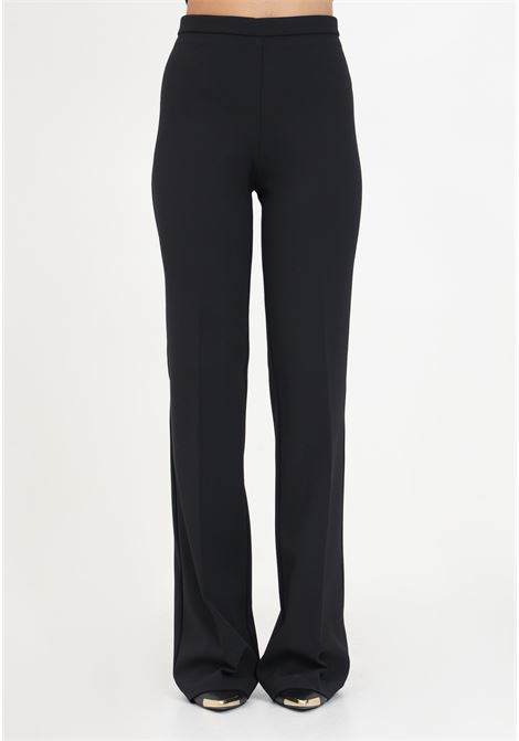 Pantaloni eleganti neri in crêpe donna PINKO | Pantaloni | 101591-A0HCZ99