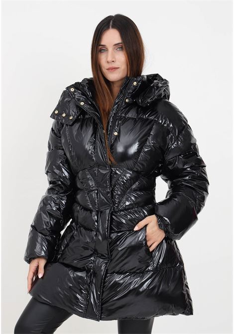 Long shiny black down jacket for women PINKO | Jackets | 101595-A00NZ99