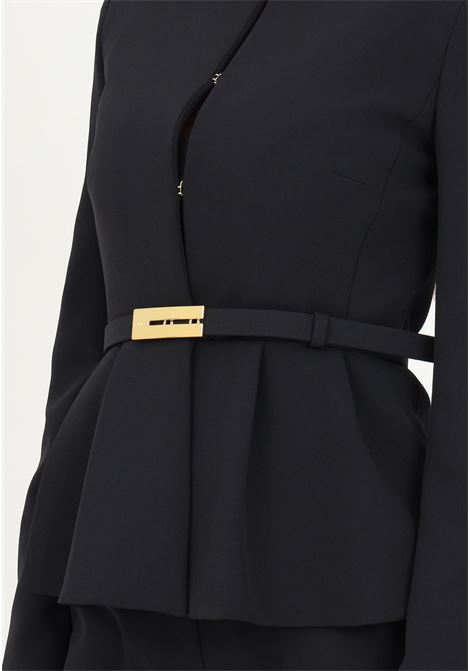 Elegant black women's jacket with belt PINKO | Blazer | 101663-A0HCZ99