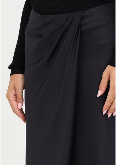Long black women's skirt with a slippery line PINKO | Skirt | 101761-Z345Z99
