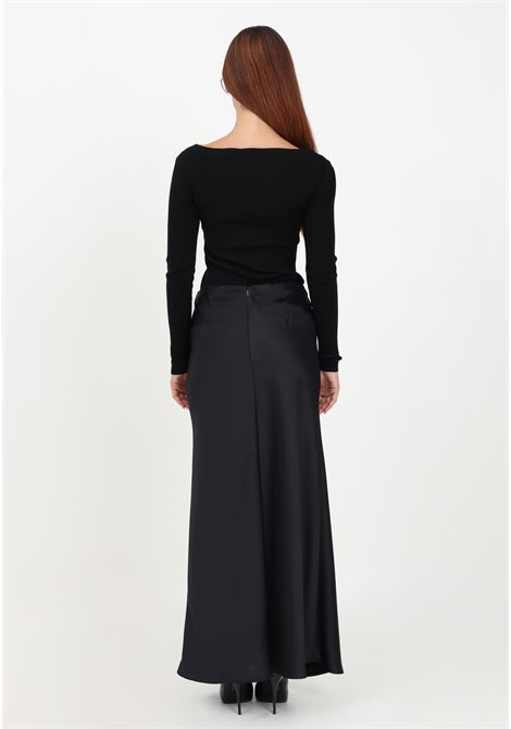 Long black women's skirt with a slippery line PINKO | Skirt | 101761-Z345Z99