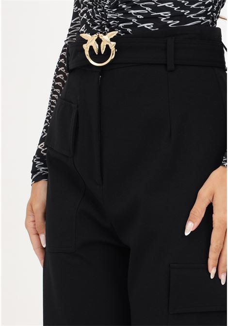Black Perlita cargo trousers for women PINKO | Pants | 101859-A184Z99