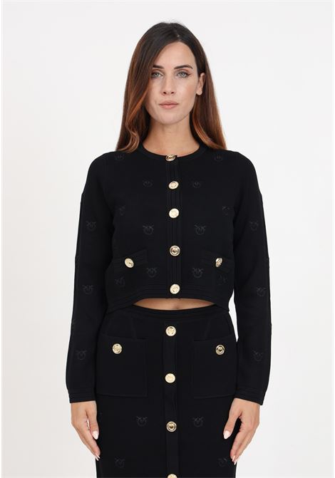 Black cardigan style jacket for women PINKO | Blazer | 101903-A16FZ99