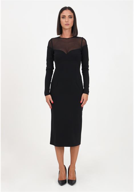 Black midi dress for women PINKO | Dresses | 102072-A1ARZ99