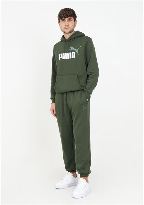 Classic green sweatpants for men PUMA | Pants | 53559731