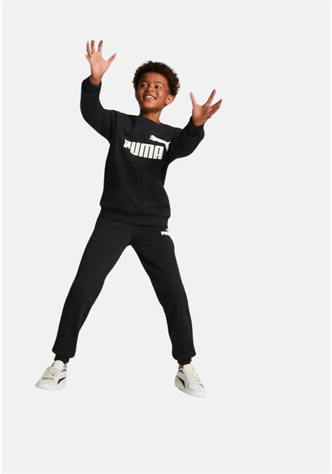 Black tracksuit with sports logo for boys and girls PUMA | Sport suits | 67088401