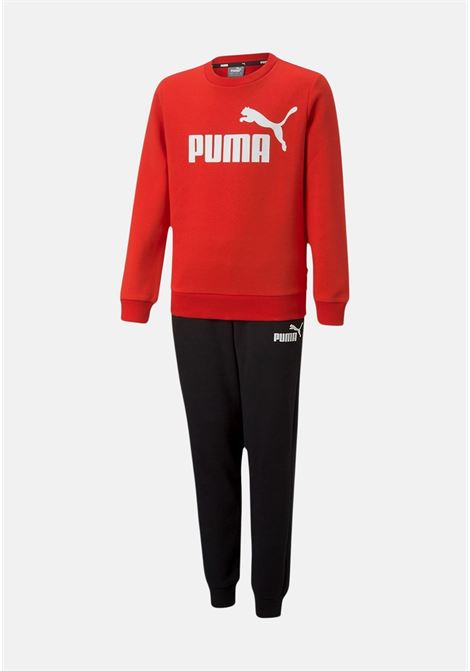 Sports red and black tracksuit with logo for boys and girls PUMA | Sport suits | 67088421