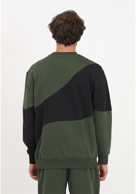 Military green and black sweatshirt with men's logo PUMA | Hoodie | 67590731