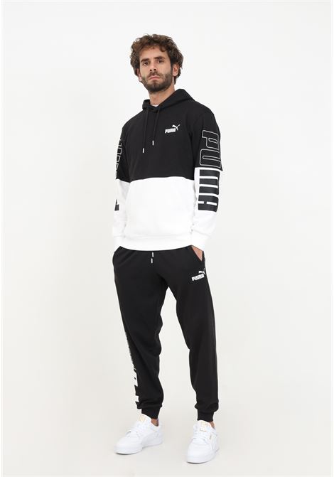 Black and white trousers with men's logo PUMA | Pants | 67591201