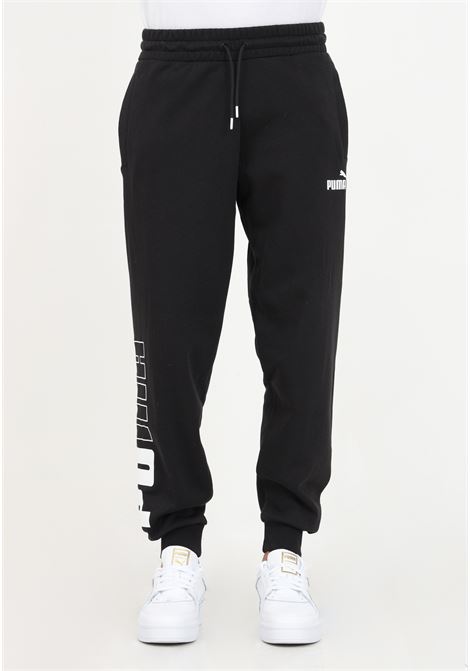 Black and white trousers with men's logo PUMA | Pants | 67591201