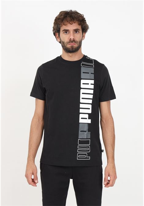 Classic black logo t-shirt for men PUMA | T-shirt | 67591601