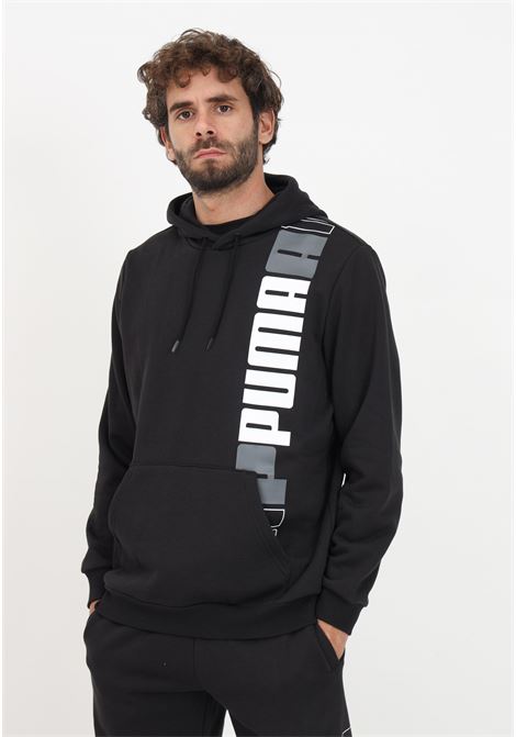 Black sweatshirt with men's logo PUMA | Hoodie | 67591901