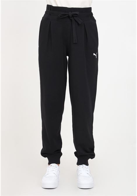 Pantaloni neri sportivi con logo da donna PUMA | Pantaloni | 67600601
