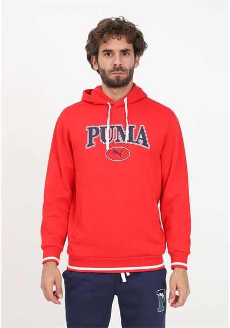 Red hooded sweatshirt with men's logo PUMA | Hoodie | 67601711