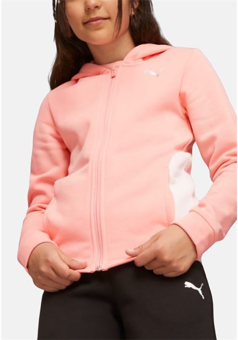 Sports pink tracksuit with logo for girls PUMA | Sport suits | 67637563