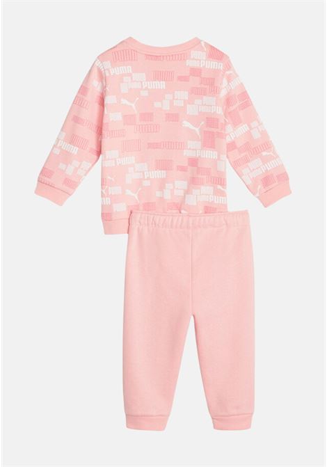 Pink tracksuit with sports logo for newborns PUMA | Sport suits | 67637763
