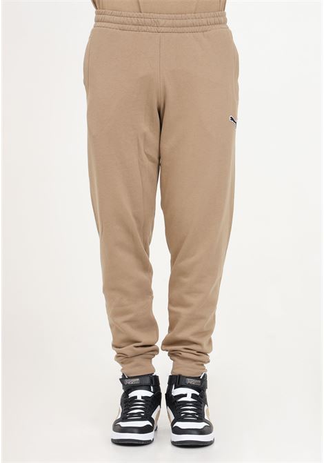 Pantaloni marroni con logo da uomo PUMA | Pantaloni | 67681685