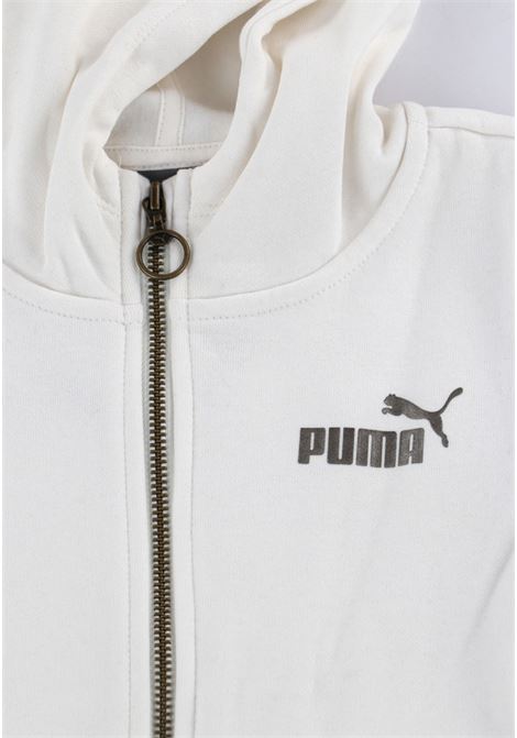 White and black tracksuit with logo for girls PUMA | Sport suits | 67915665
