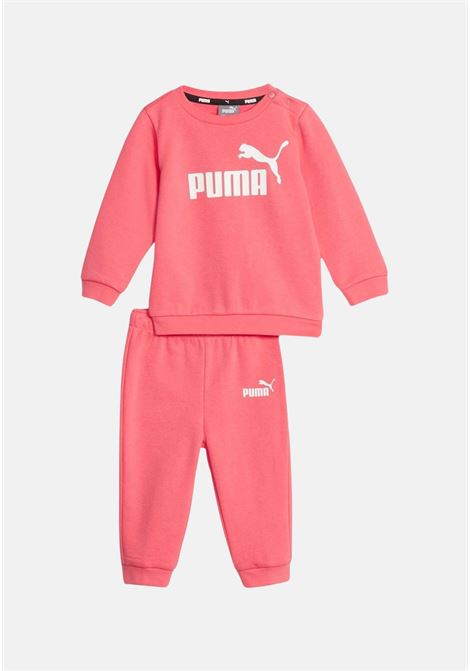 Pink tracksuit with sports logo for newborns PUMA | Sport suits | 84614147