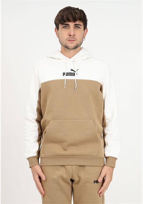 White and brown sweatshirt with men's logo PUMA | 84903685