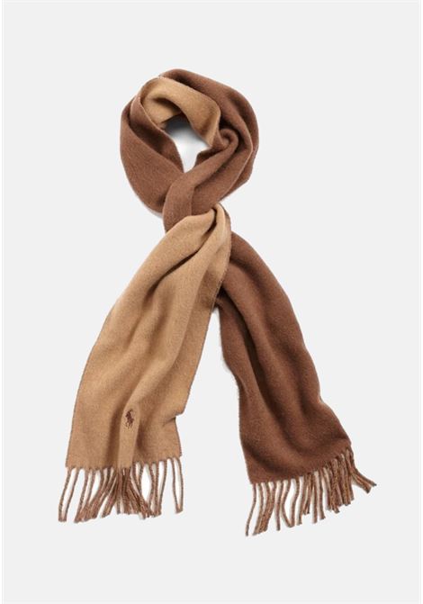 Beige men's scarf with fringes RALPH LAUREN | Scarves | 449891259006.
