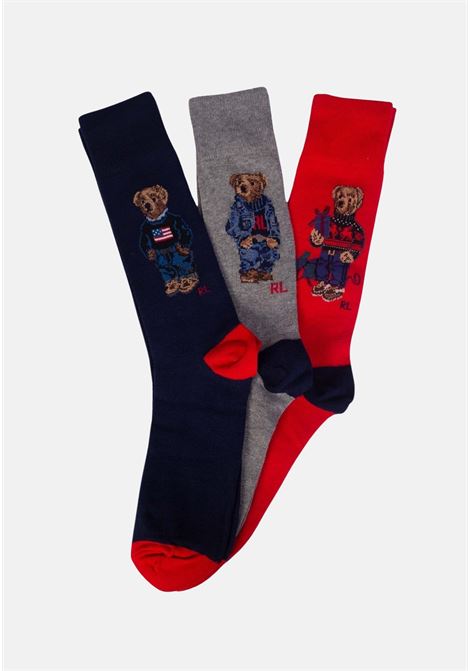 Box of 3 pairs of teddy bear socks for men and women RALPH LAUREN | Socks | 449929122001.