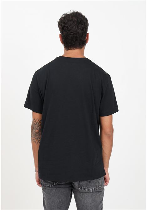 T-shirt nera da uomo con logo a contrasto RALPH LAUREN | T-shirt | 714844756001.
