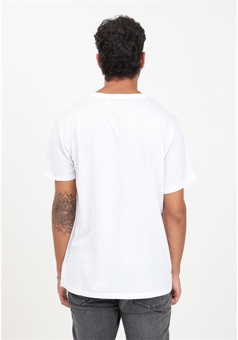 T-shirt bianca da uomo con logo a contrasto RALPH LAUREN | T-shirt | 714844756004.