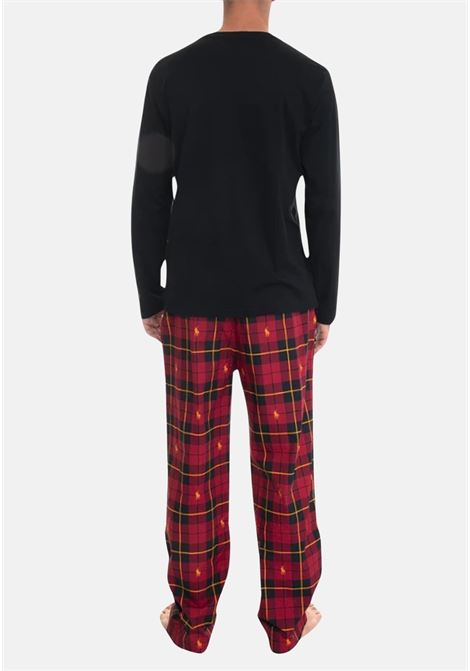 Long pajamas with patterned logo for men RALPH LAUREN | Pajamas | 714915983001.