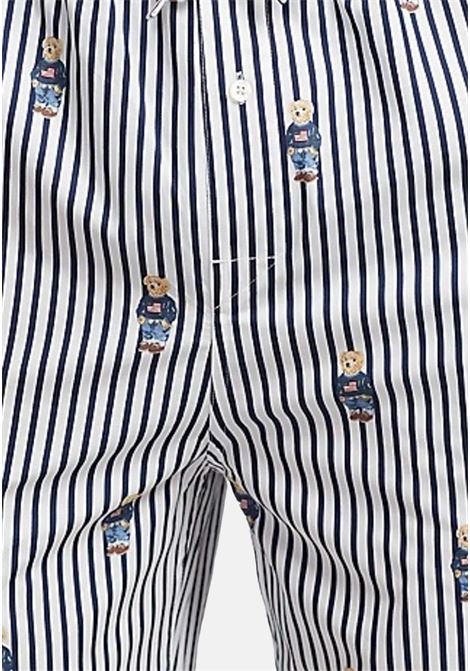 Polo Bear striped cotton pajamas for men RALPH LAUREN | Pajamas | 714915984001.