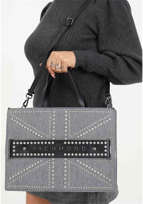 Black women's shoulder bag with coin purse RICHMOND | Bags | RWA23149BON2Black/wht