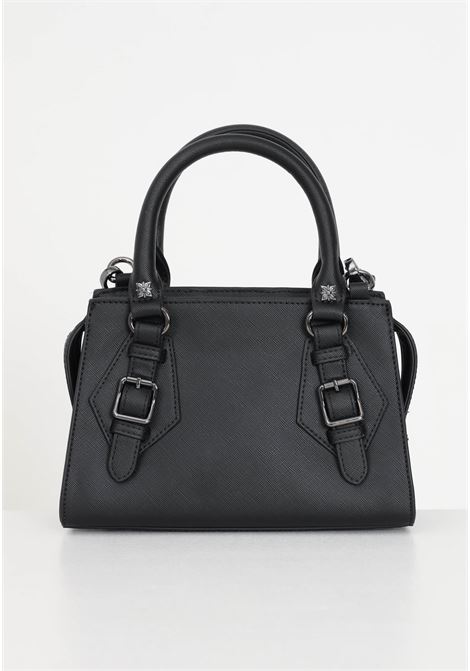 Black bag with logo and buckles for women RICHMOND | Bags | RWA23234BON2BLACK