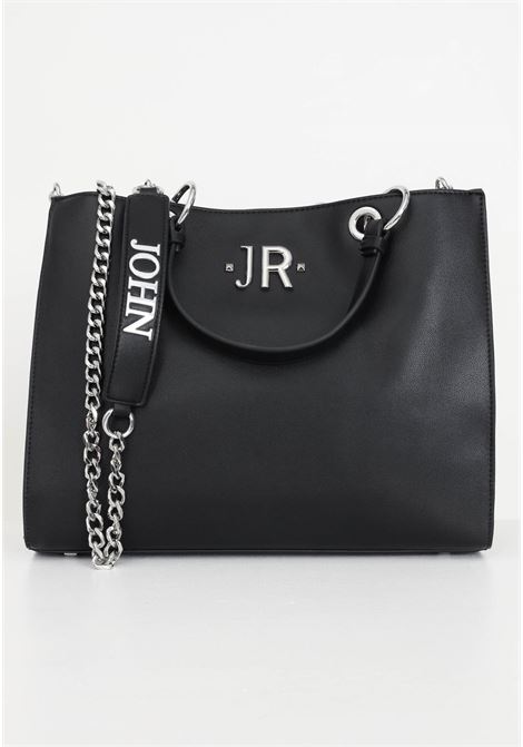 Black bag with stud detail for women RICHMOND | Bags | RWA23237BOF9BLACK/SILV