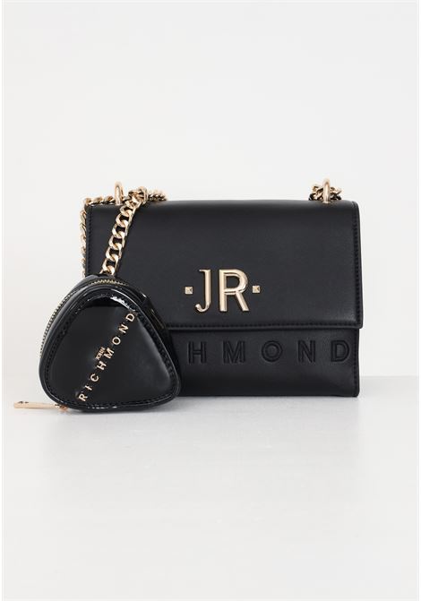 Black women's shoulder bag with coin purse RICHMOND | Bags | RWA23244BOF9BLACK/GOLD