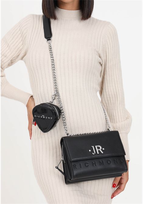 Off-white women's chain shoulder bag RICHMOND | Bags | RWA23244BOF9BLACK/SILV
