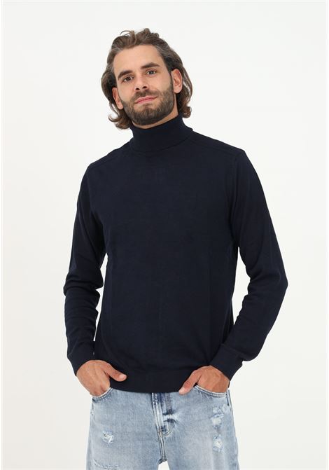 Blue turtleneck sweater for men SELECTED HOMME | Knitwear | 16074684NAVY BLAZER
